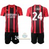 Maglia ufficiale AC Milan Simon Kjaer 24 Casa 2021-22 per Bambino